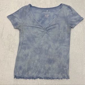 American eagle blue shirt